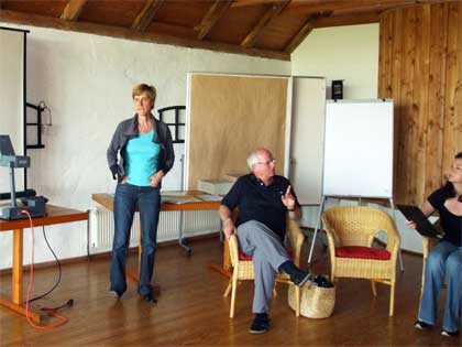 Josette van Luytelaar, Leiterin des Workshops