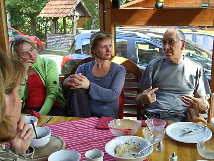 Gedankenaustausch in den Pausen